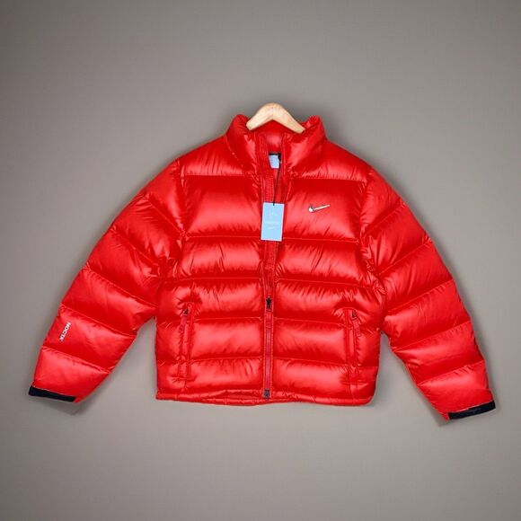 Sz L Nike x NOCTA Sunset Red Down Puffer Jacket Drake DO2783-657 - Picture 1 of 16